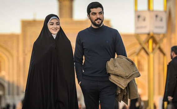 سینا مهراد و پردیس پورعابدینی در سریال آقازاده