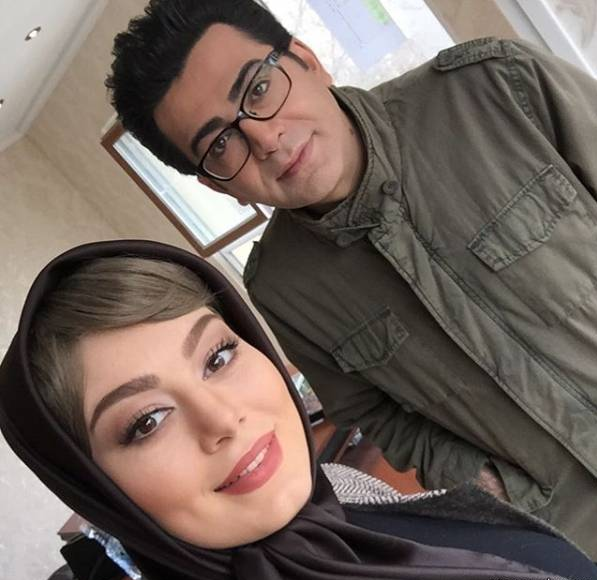 فرزاد حسنی در کنار سحر قریشی