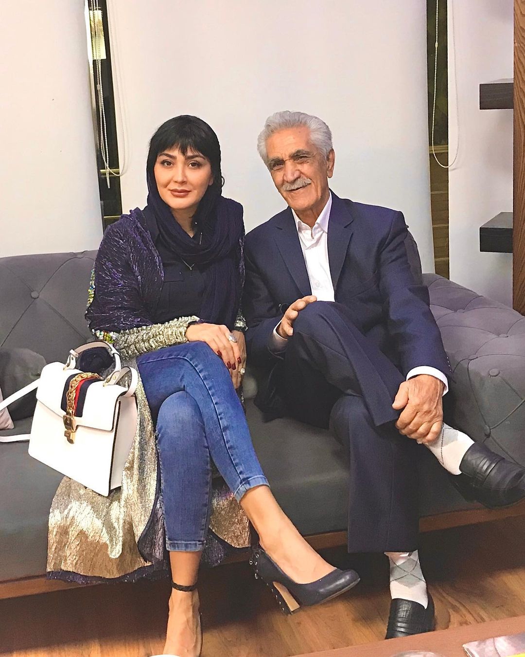 مریم معصومی در کنار پدرش